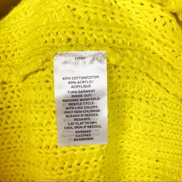 ABOUND Ribbed Knit Dolman Sweater Yellow Meadow XL - Picture 9 of 9